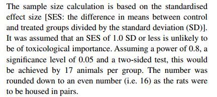 Quote from GRACE study calculating 17 rats per group.jpg